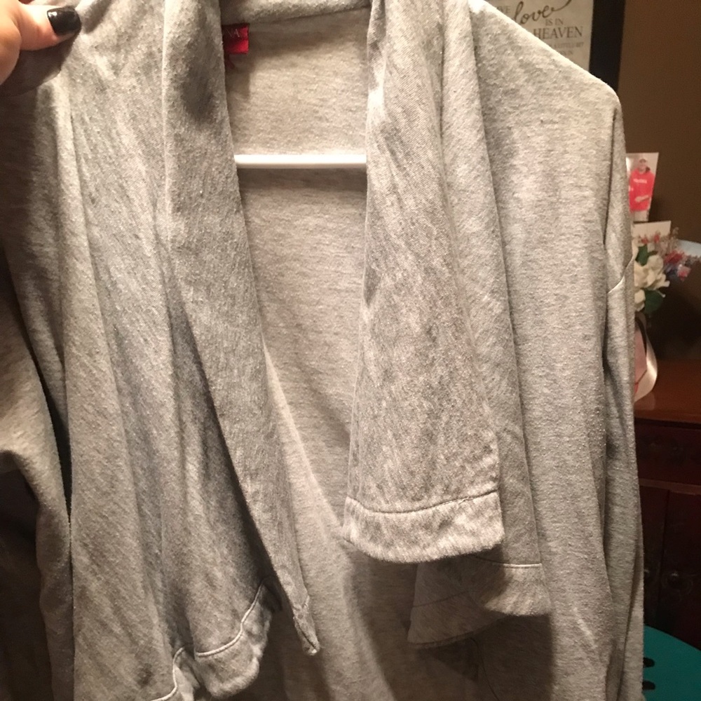 Merona gray sweatshirt cardigan